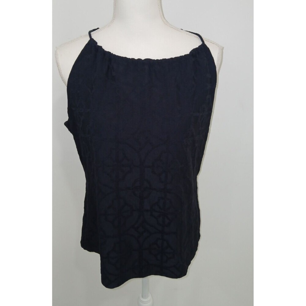 J. McLaughlin Black Sleeveless Halter Top